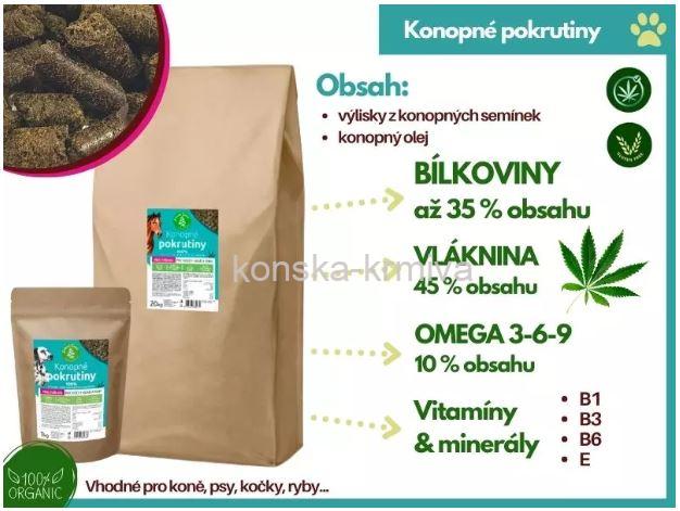 Zelená země - Konopné pokrutiny 1 kg